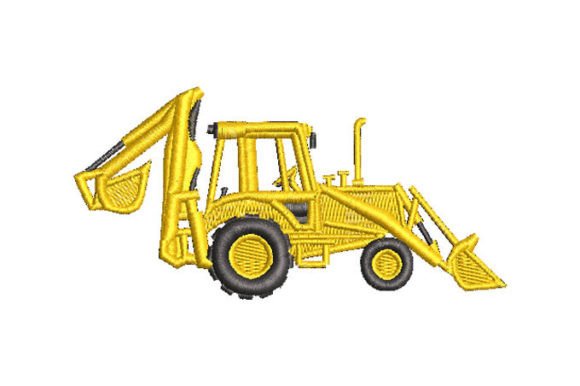 Caterpillar Tractor Embroidery Design