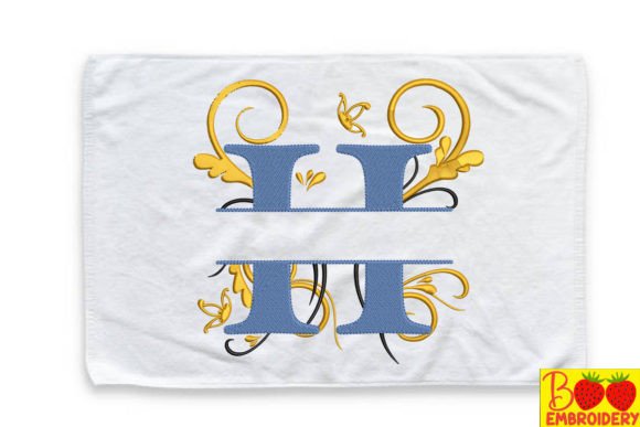 Floral Letter H: A Seasonal Embroidery Gem
