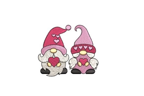 Lovely Gnomes Embroidery Design