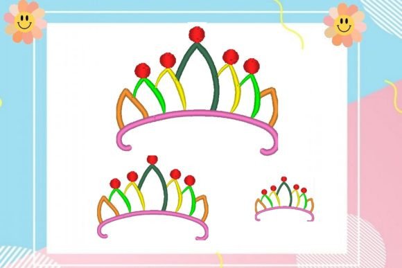 Multicolored Queen Crown