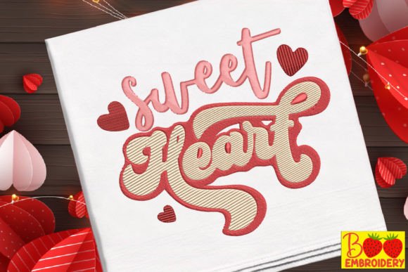 Sweet Heart Embroidery Design